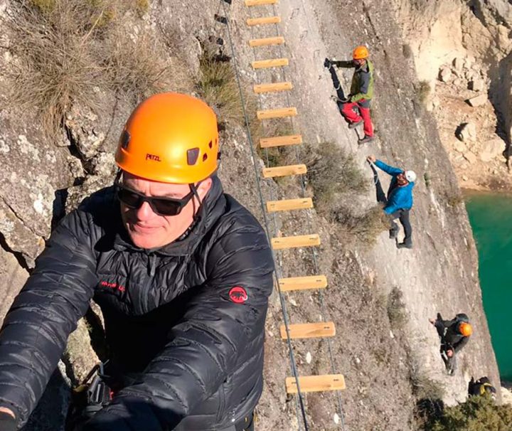 Vía ferrata Boca del Infierno en Sacedón